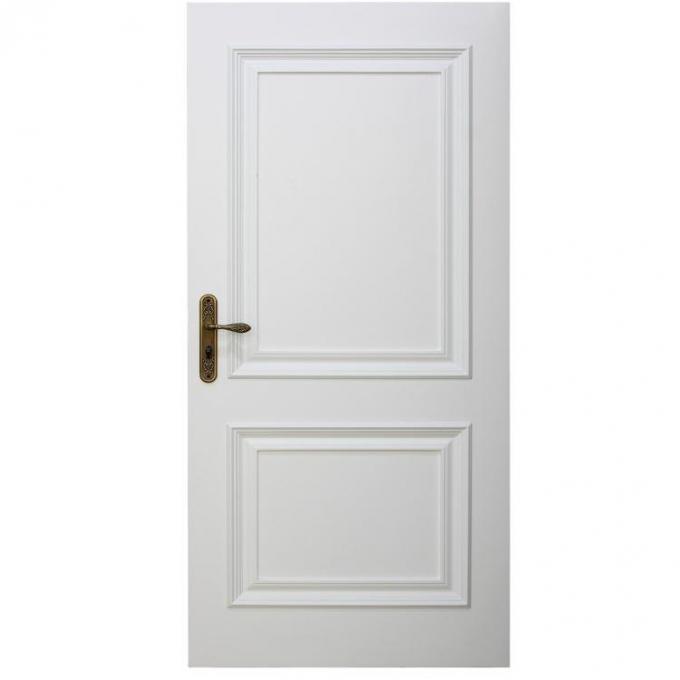 白い色高密度MDFのドアの皮、長い生命ドアのための耐久のドアの皮