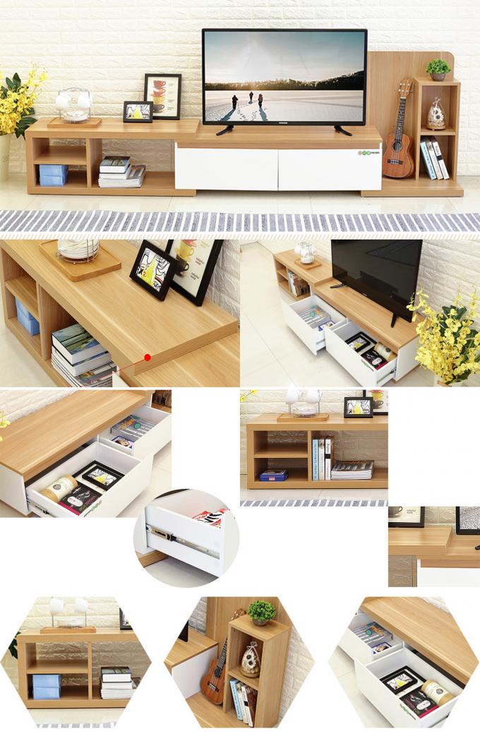 メラミン削片板TVの立場木TVの家具色の中国様式