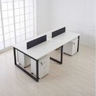 Custom Made Particle Board Office Furniture Computer Table With Resin Flower Pattern