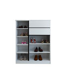 Melamine Coated Particle Board Wooden Shoe Rack With Doors For Ultra Large Capacity