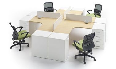 仕事のオフィスの装飾のオフィスのテーブルのための現代出現の削片板のオフィス用家具