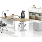 シンプルな設計の削片板の事務机、管理の純木の会議の席